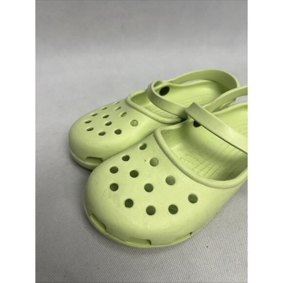 Crocs Shoes Women's Size 6 Karin Mary Jane Slingback Green Shoes - Picture 2 of 9